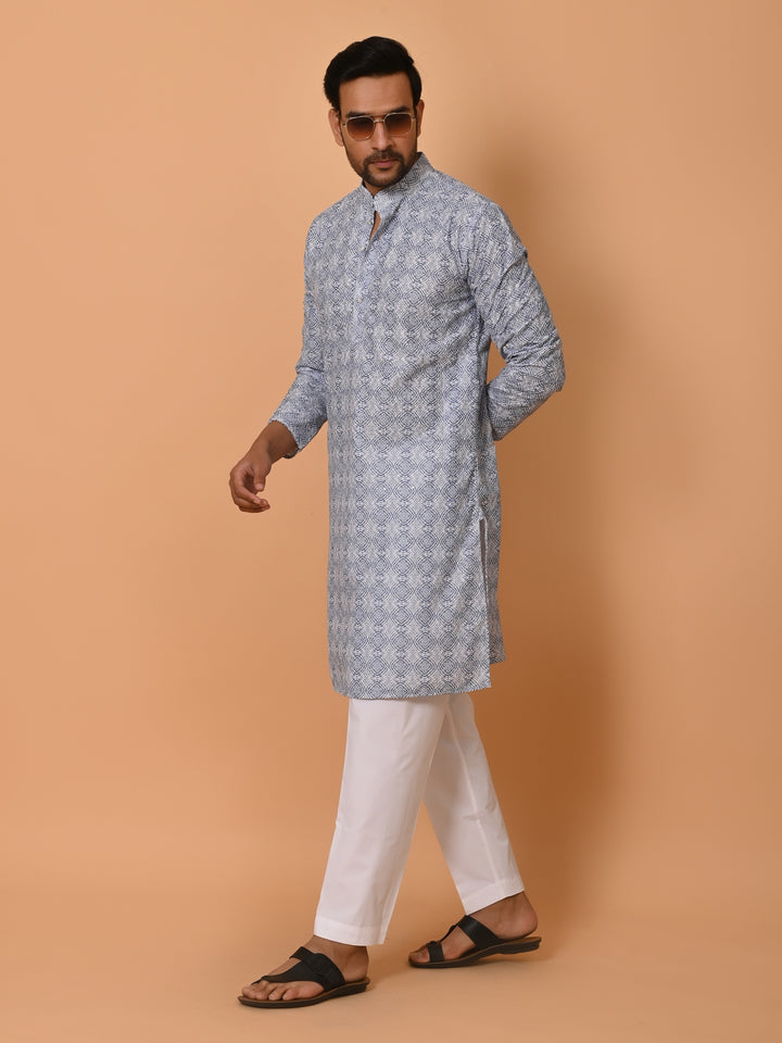 Sequence Blue Kurta Set - KM37351-7041A