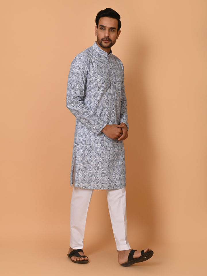 Sequence Blue Kurta Set - KM37351-7041A