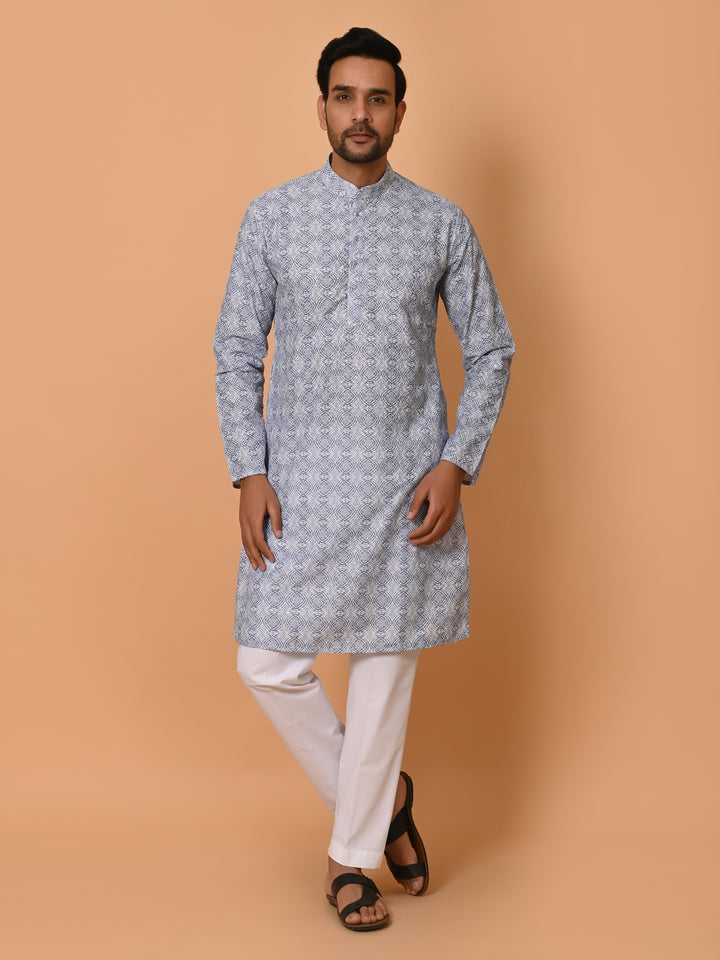 Sequence Blue Kurta Set - KM37351-7041A