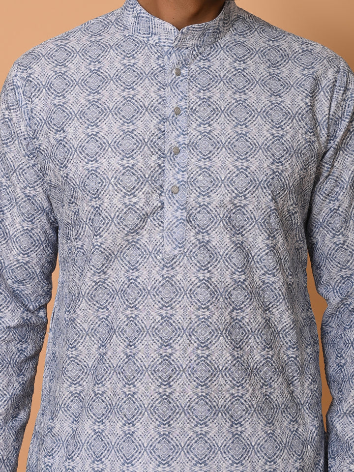 Sequence Blue Kurta Set - KM37351-7041A