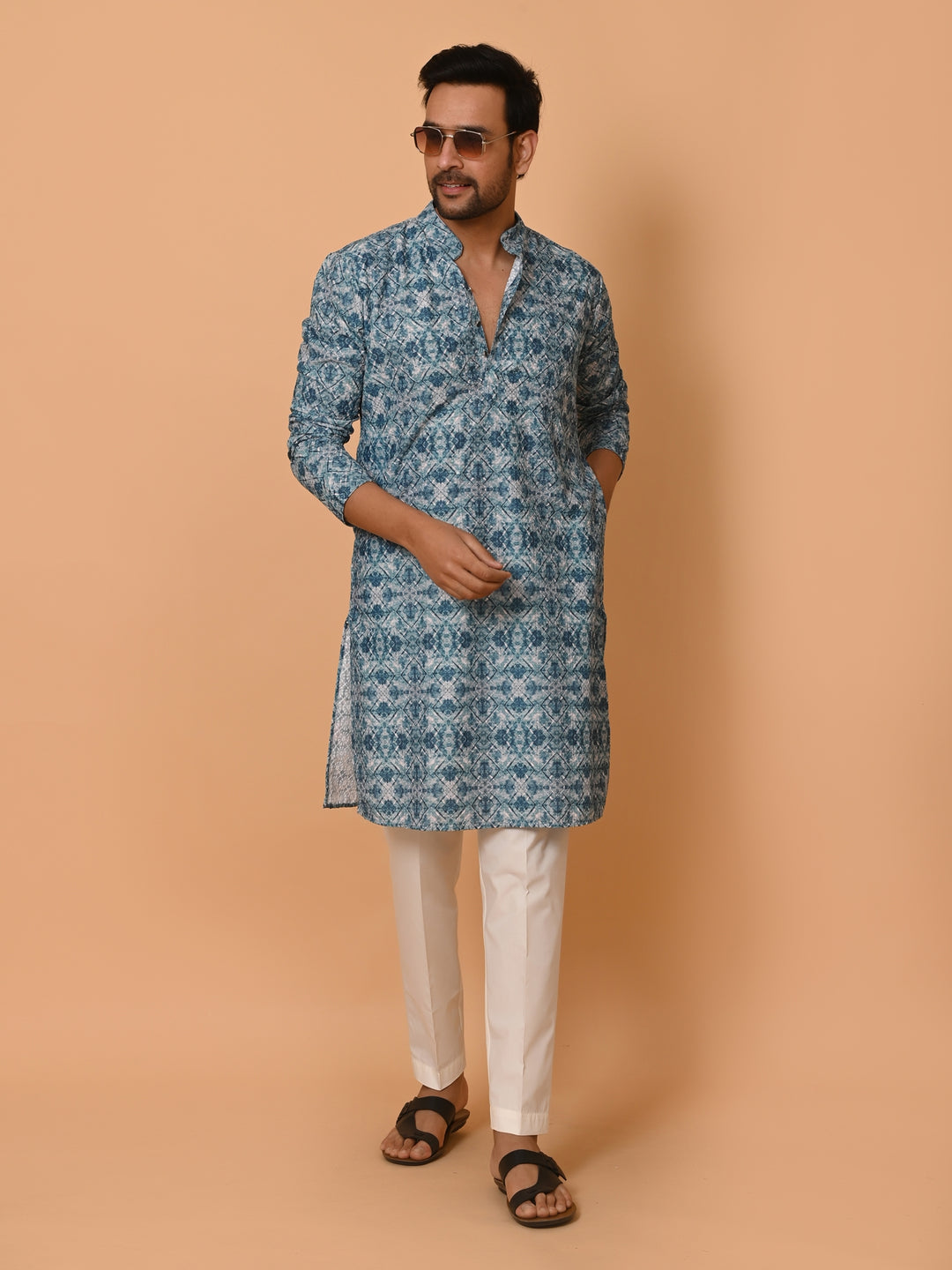 Sequence Green Kurta Set - KM37355-6247