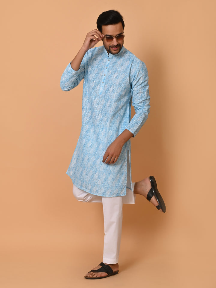 Sequence Blue Kurta Set - KM37572-63