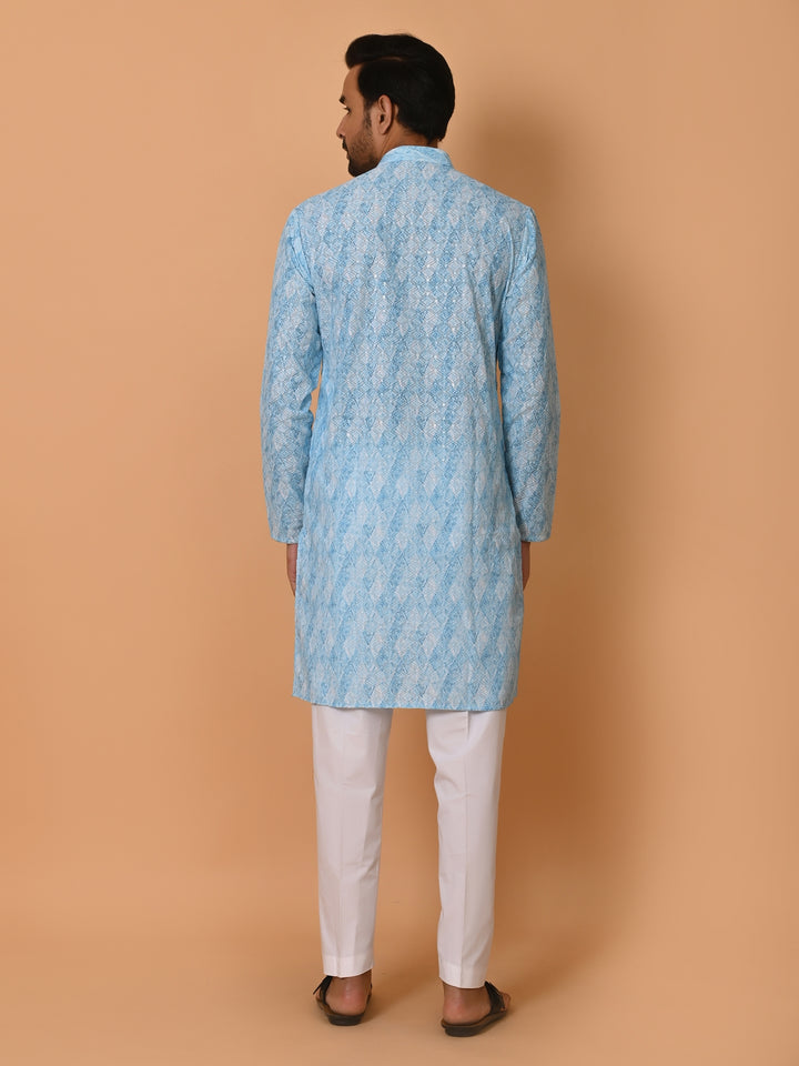 Sequence Blue Kurta Set - KM37572-63