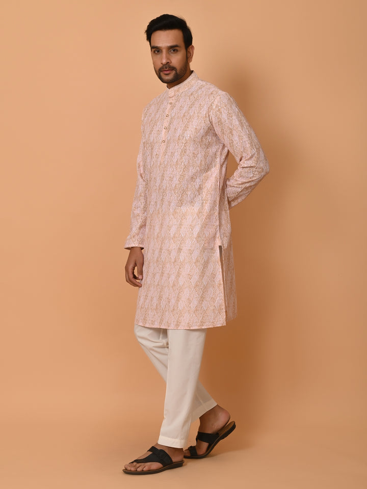 Sequence Peach Kurta Set - KM37572-65