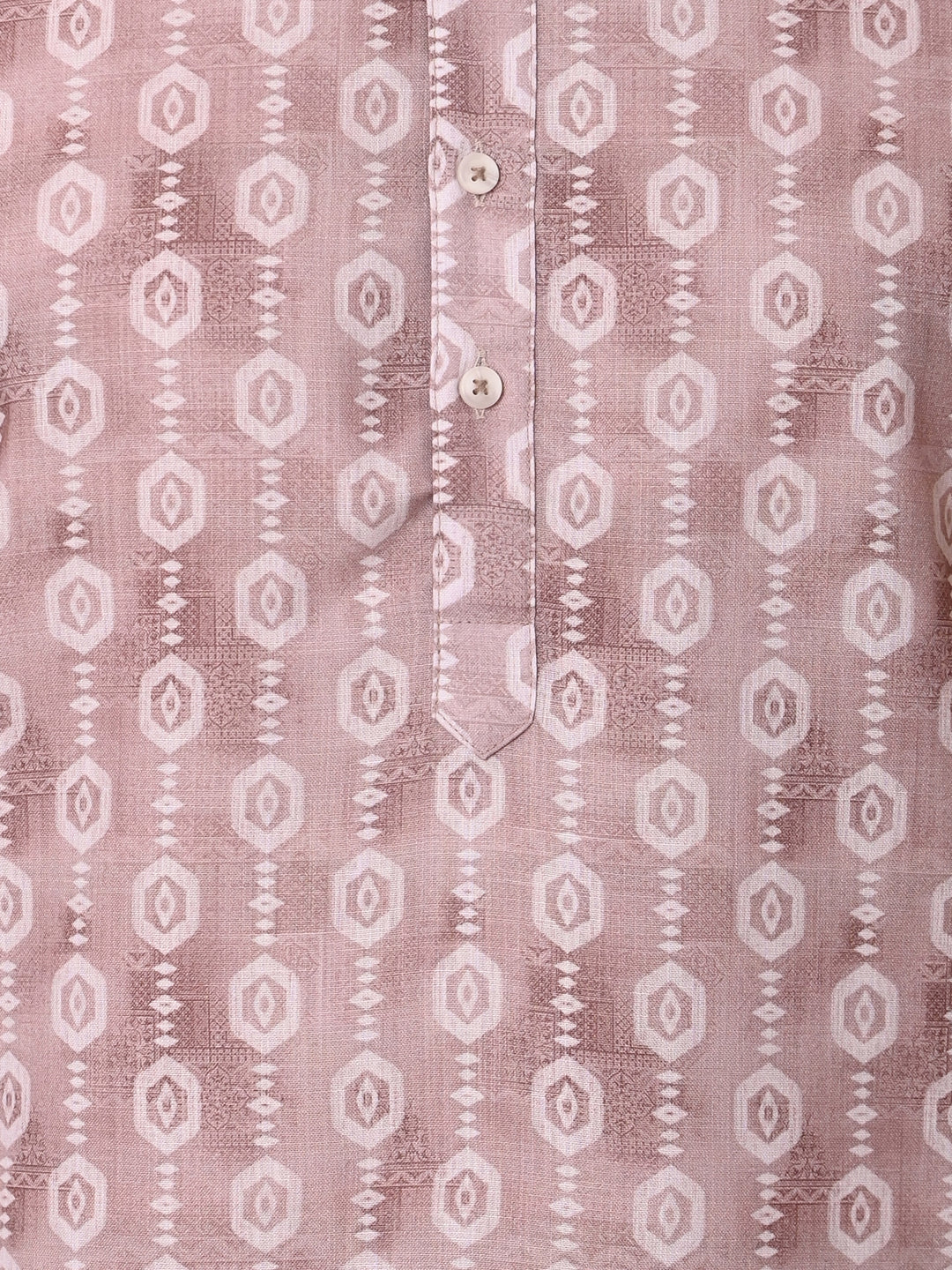 Geometric Beige Kurta Set - KM37731-130