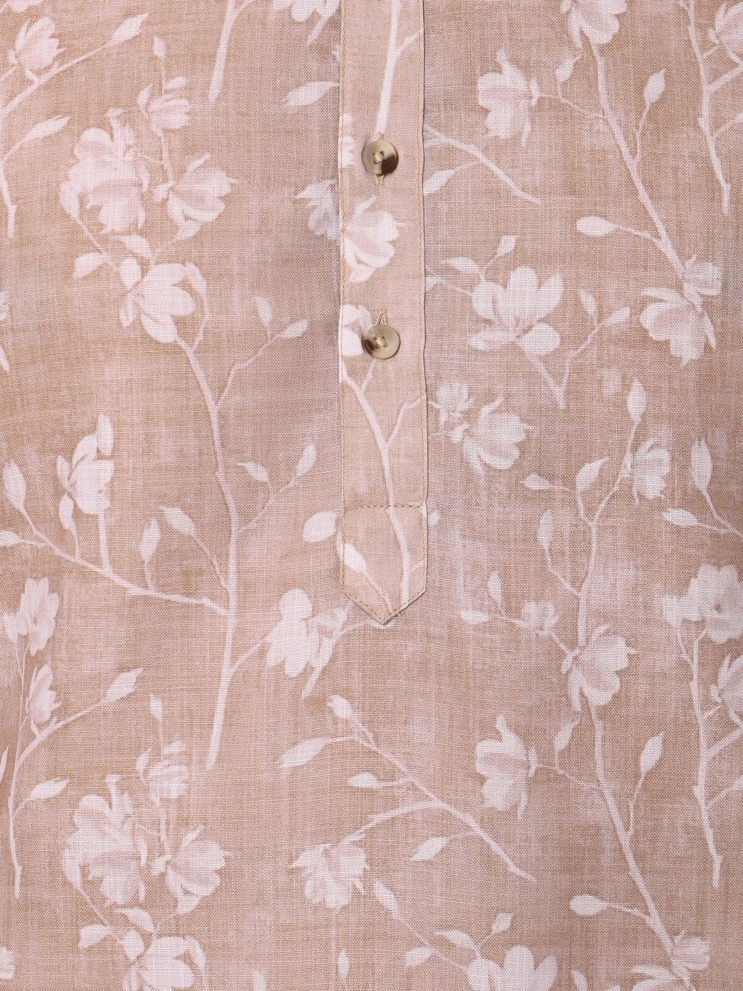 Floral Beige Kurta Set - KM37736-135