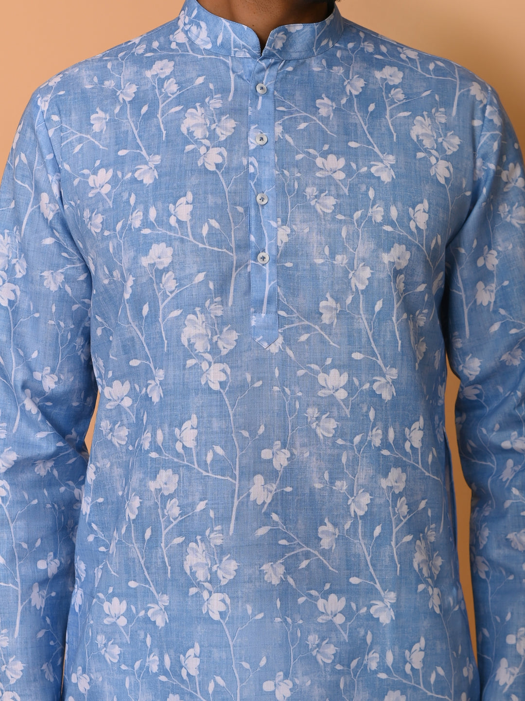 Floral Blue Kurta Set - KM37736-133