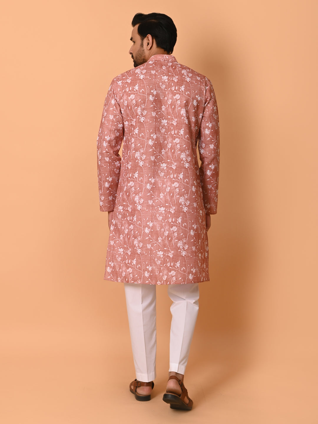 Floral Rust Kurta Set - KM37736-136