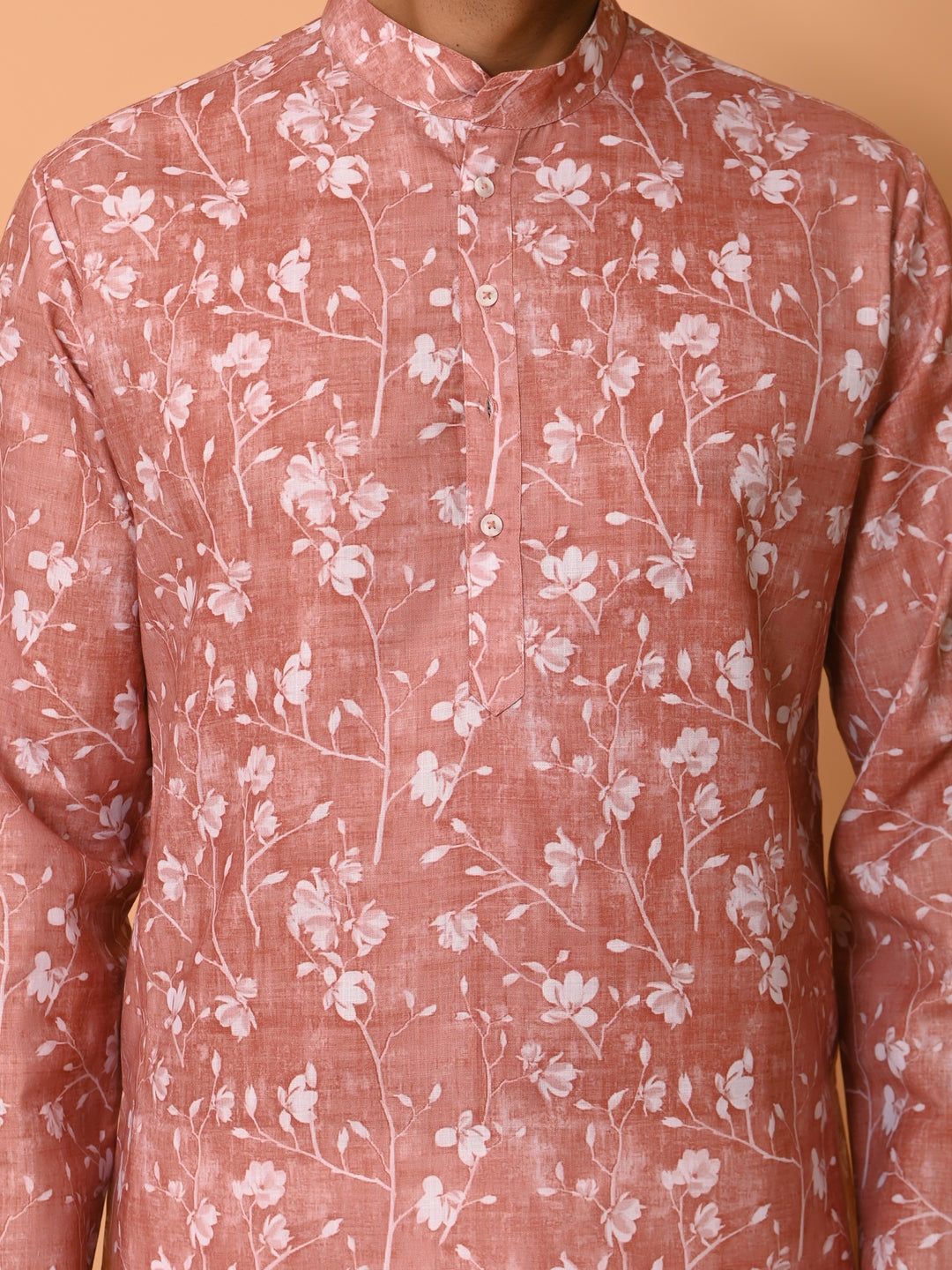 Floral Rust Kurta Set - KM37736-136