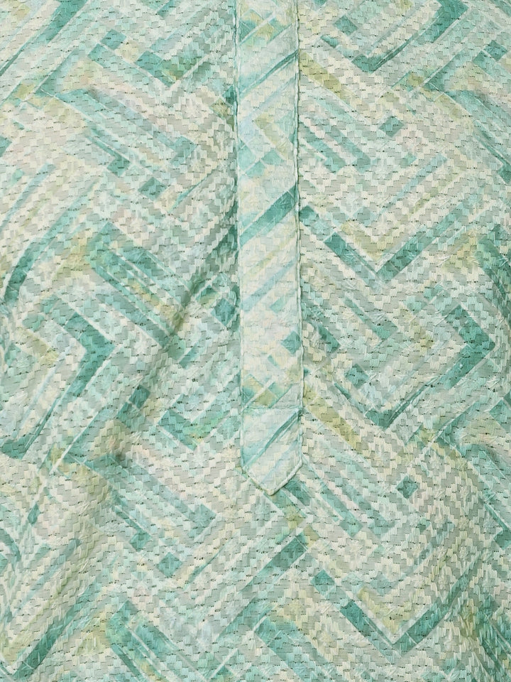 Chikan Green Kurta Set - KM37863-54A