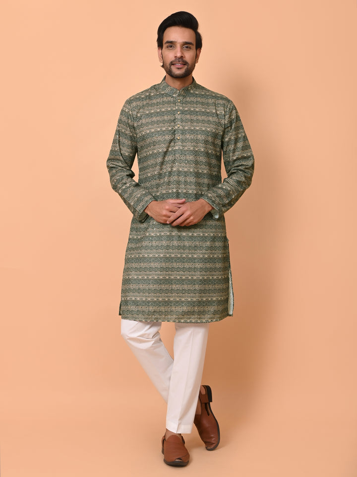 Sequence Grey Kurta Set - KM36479-699D