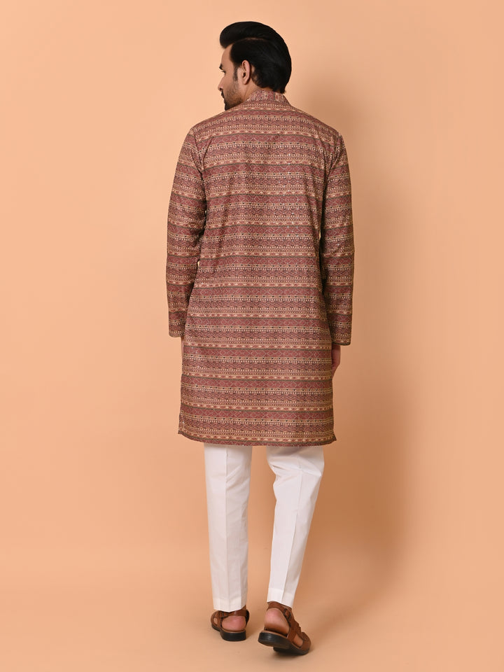 Sequence Wine Kurta Set - KM36479-669A