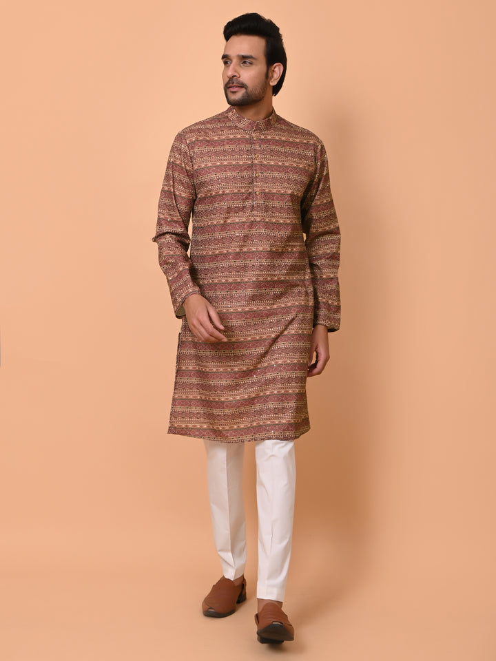 Sequence Wine Kurta Set - KM36479-669A