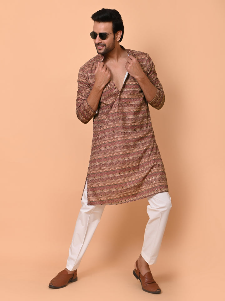 Sequence Wine Kurta Set - KM36479-669A