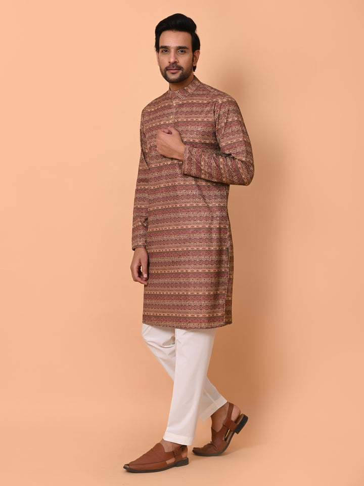 Sequence Wine Kurta Set - KM36479-669A