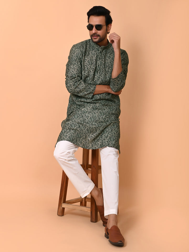 Paisley Black Kurta Set - KM37283-962D