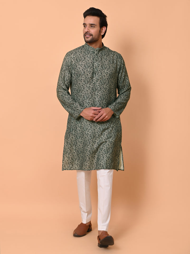 Paisley Black Kurta Set - KM37283-962D