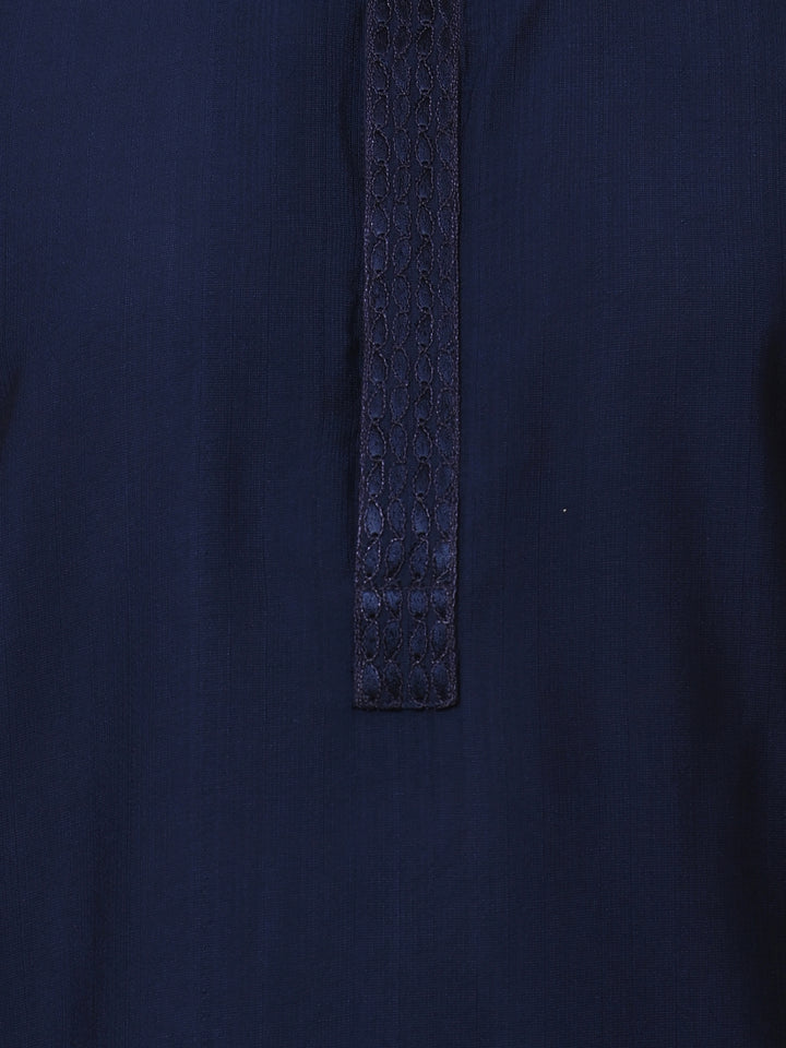 Solid Navy Blue Kurta Set - KM37602-992