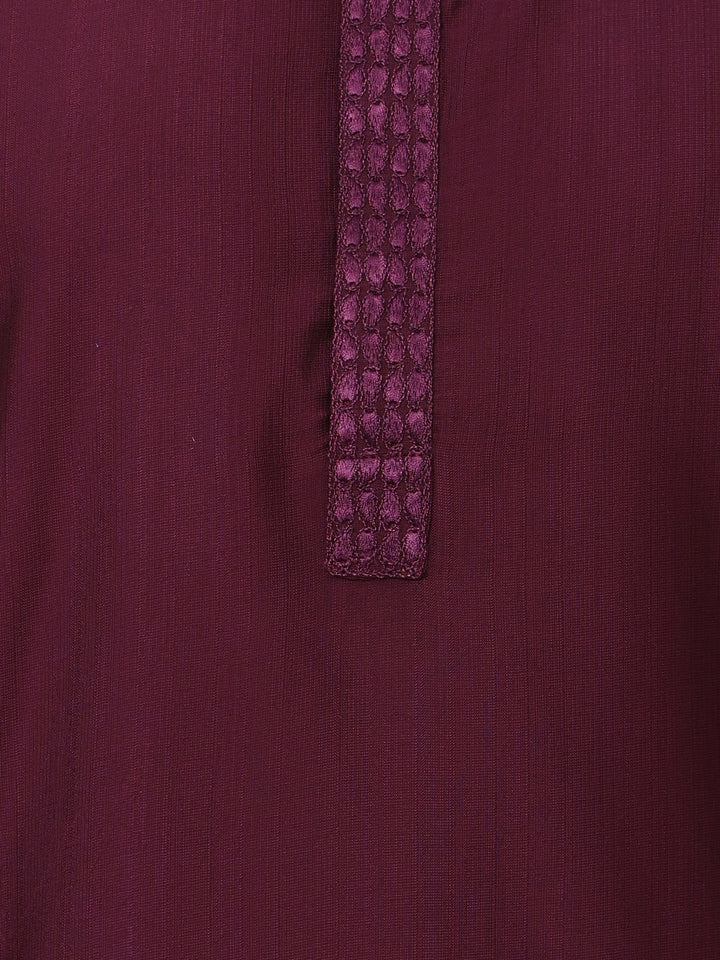 Solid Purple Kurta Set - KM37602-17