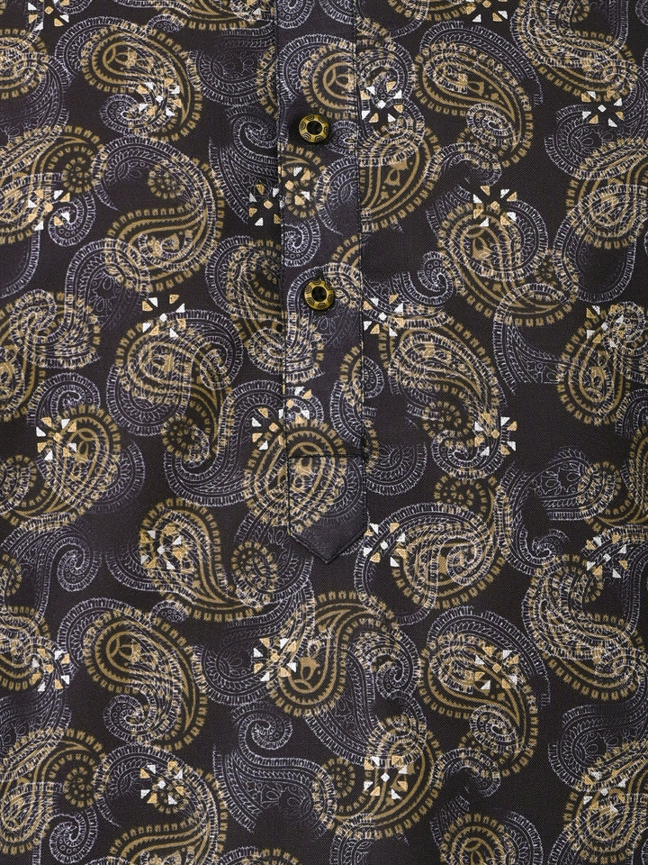 Paisley Mustard Kurta Set - KM37866-39