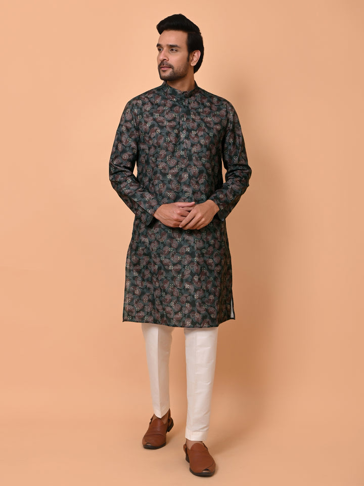 Paisley Purple Kurta Set - KM37866-41