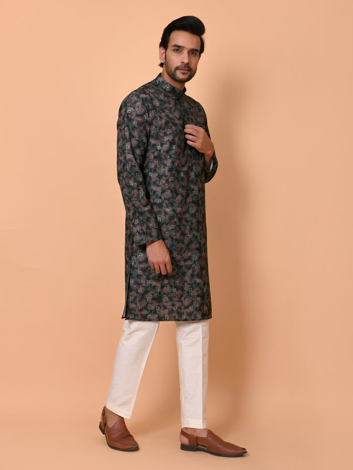 Paisley Purple Kurta Set - KM37866-41