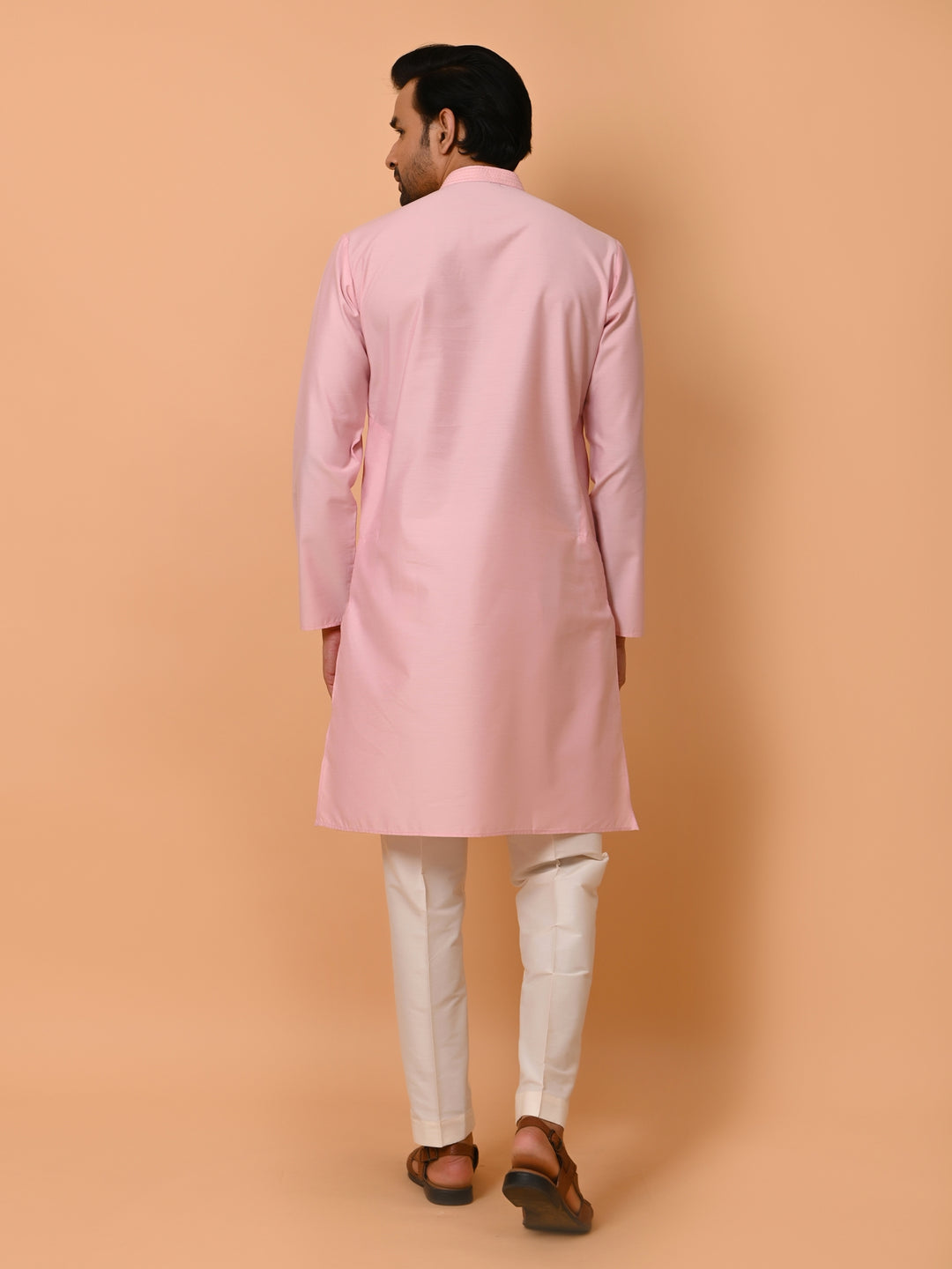 Ethnic Motifs Pink Kurta Set - KM37372-ON