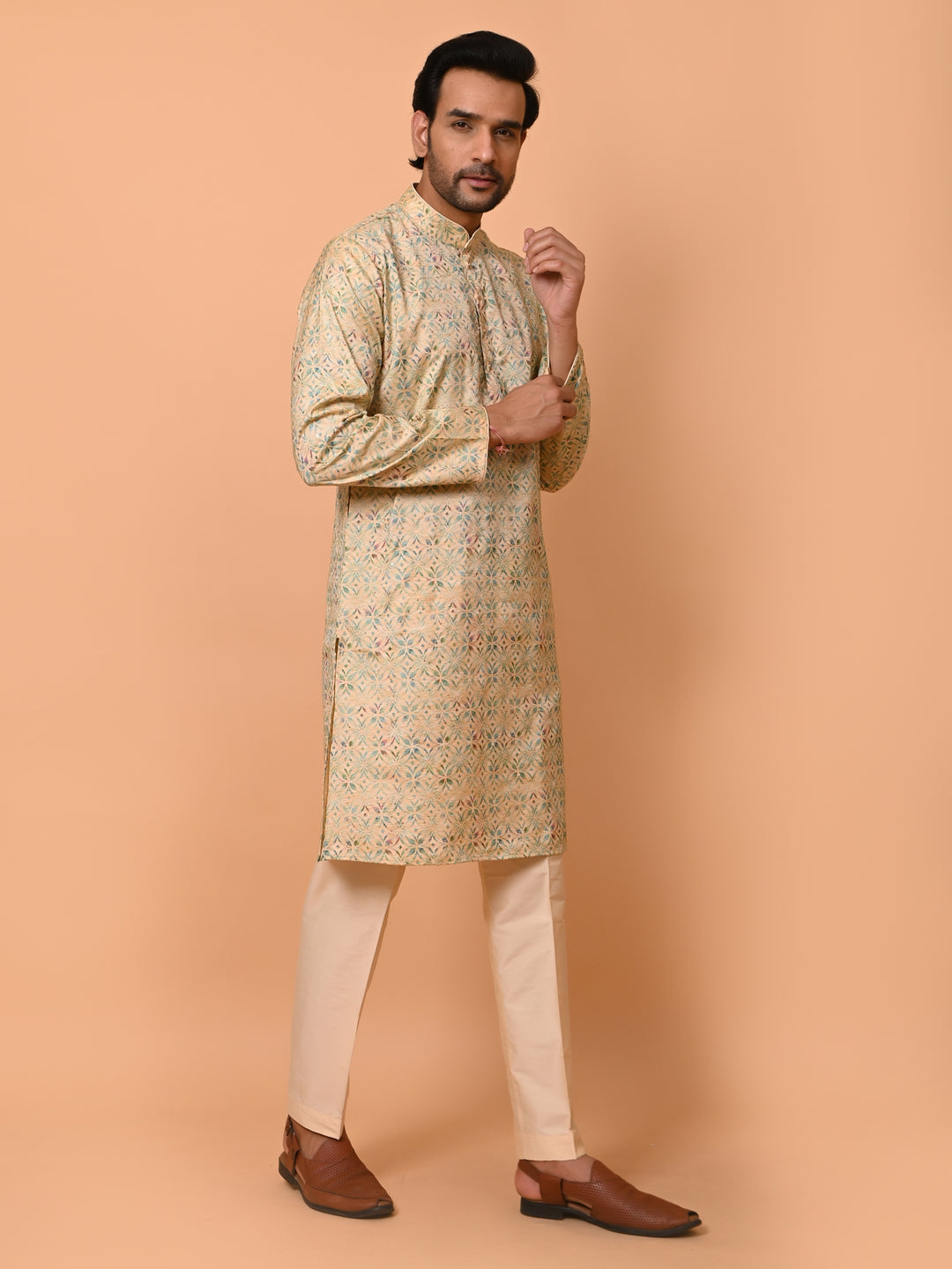 Sequence Green Kurta Set - KM38175-3