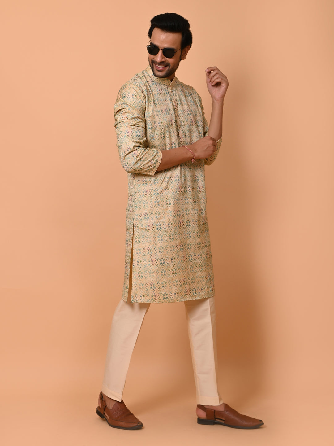 Sequence Green Kurta Set - KM38175-3