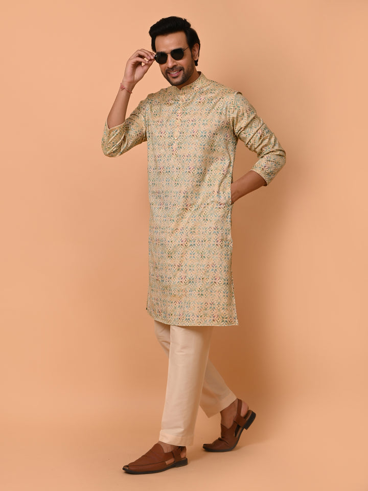 Sequence Green Kurta Set - KM38175-3