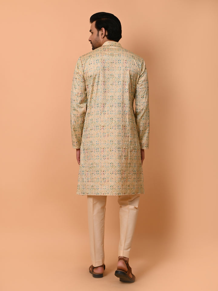 Sequence Green Kurta Set - KM38175-3