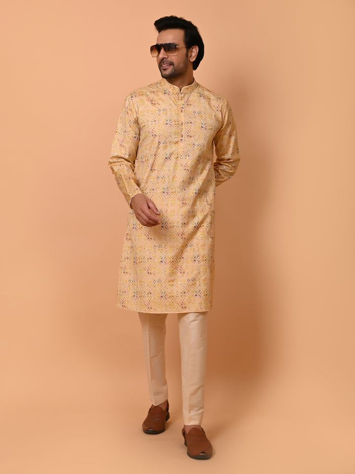 Sequence Mustard Kurta Set - KM38175-1