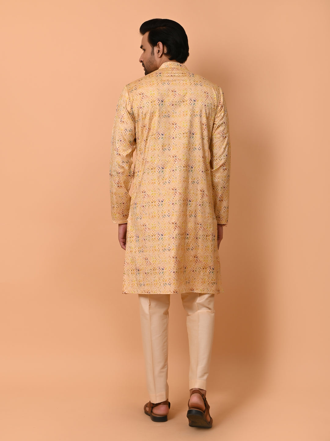 Sequence Mustard Kurta Set - KM38175-1