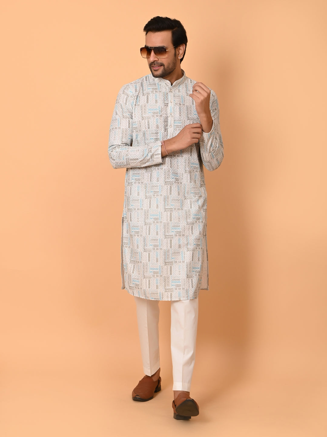 Sequence Green Kurta Set - KM36495-623C