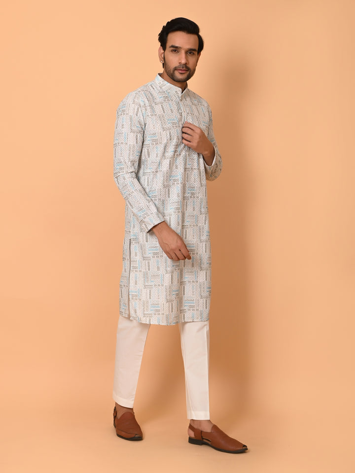 Sequence Green Kurta Set - KM36495-623C