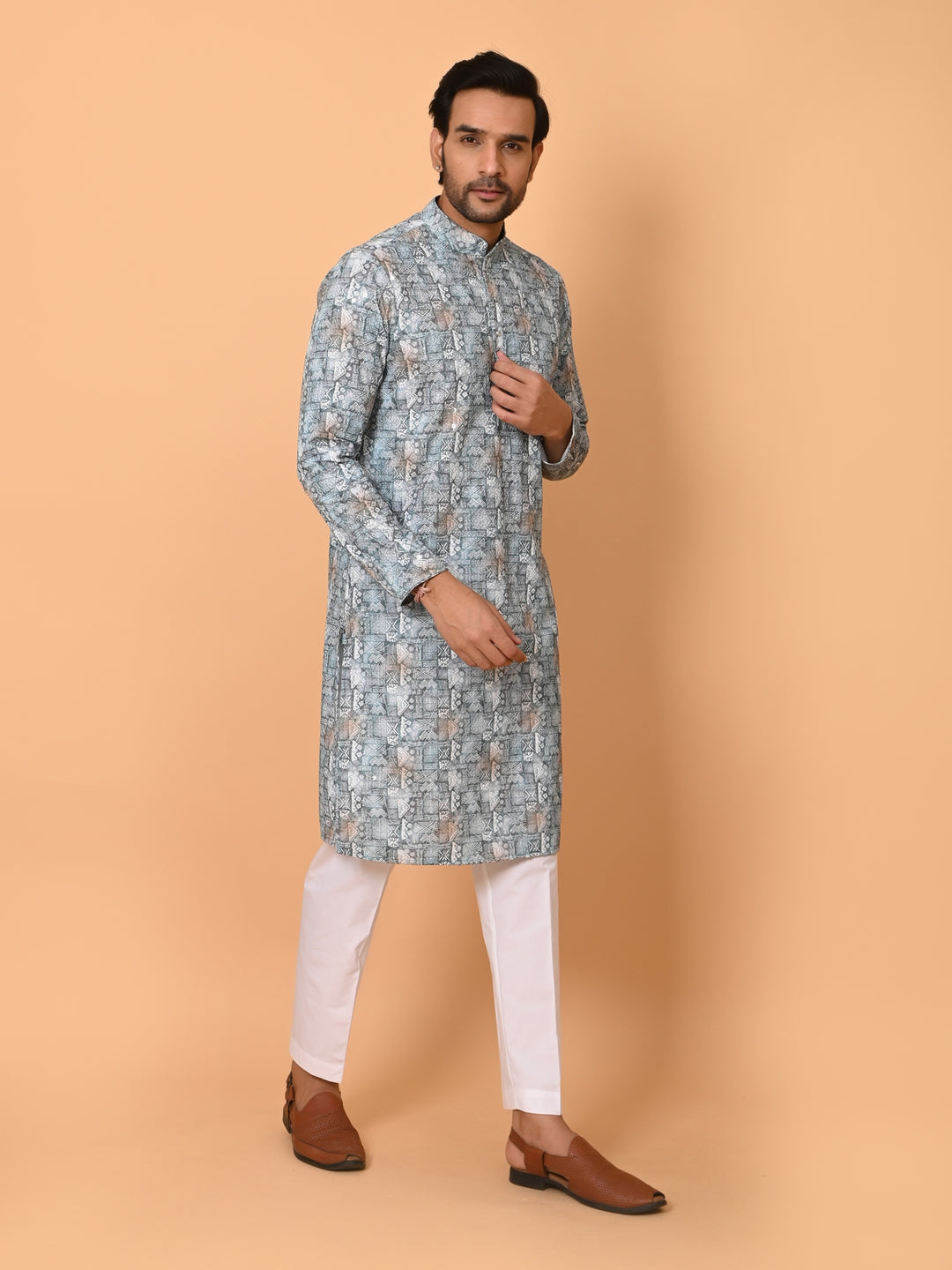 Sequence Green Kurta Set - KM38206-257