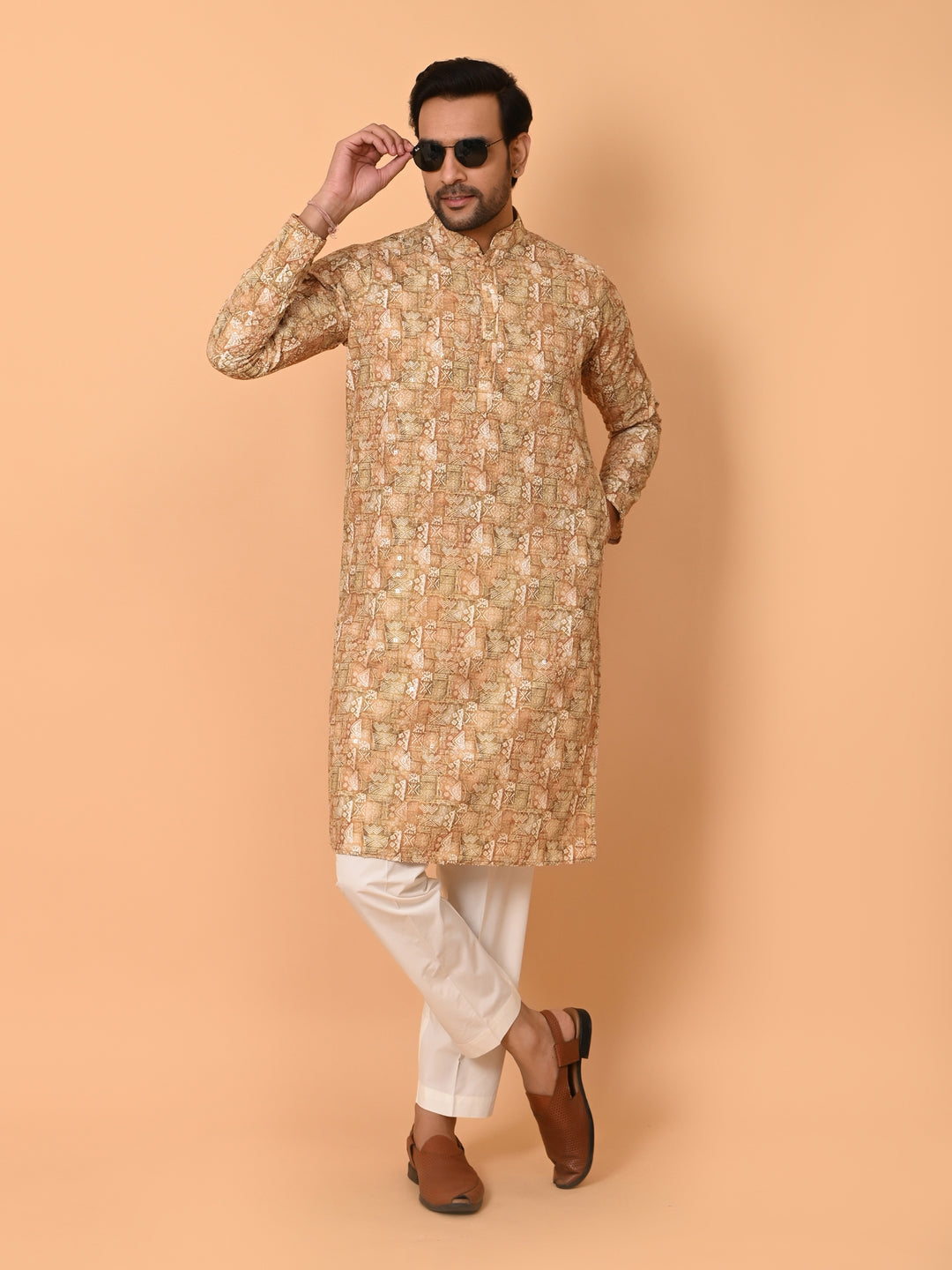 Sequence Mustard Kurta Set - KM38206-251