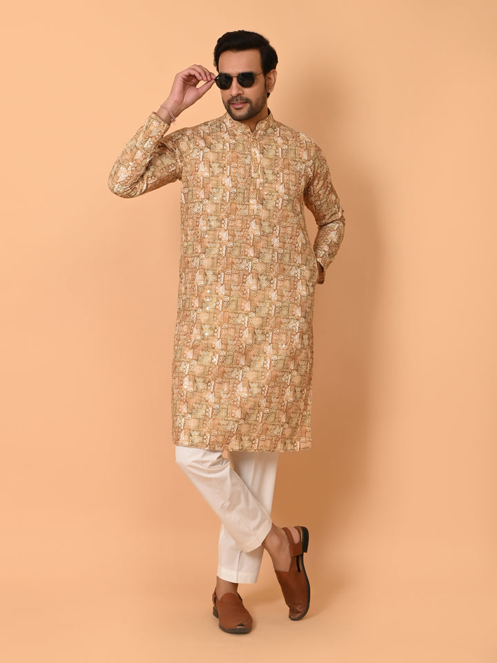Sequence Mustard Kurta Set - KM38206-251