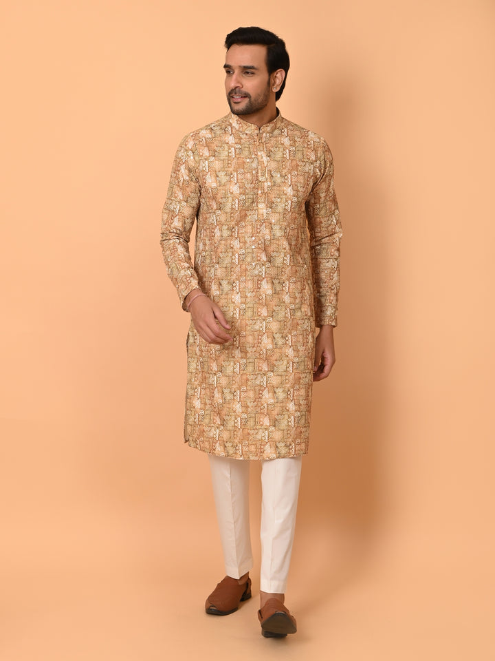 Sequence Mustard Kurta Set - KM38206-251