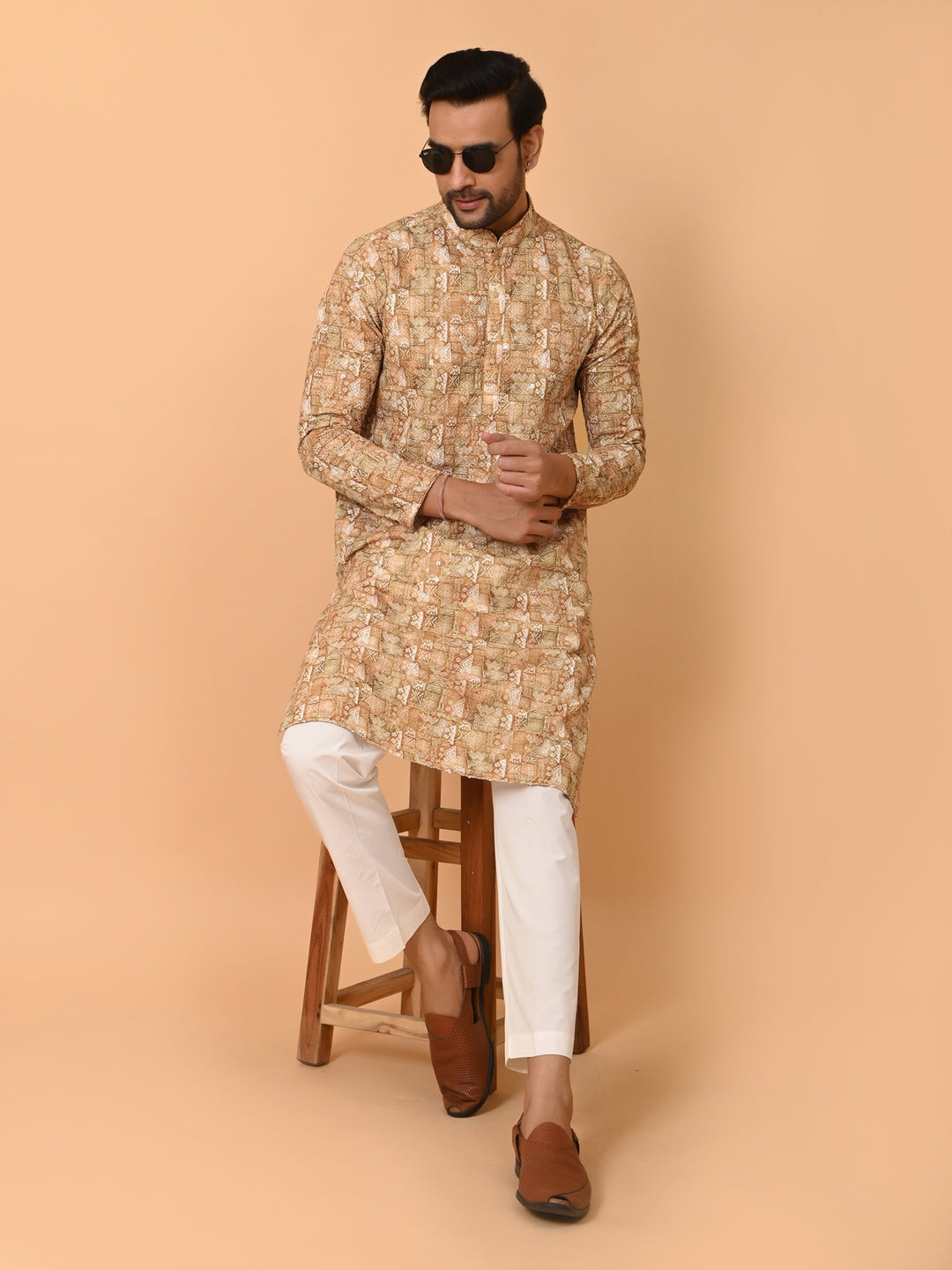 Sequence Mustard Kurta Set - KM38206-251