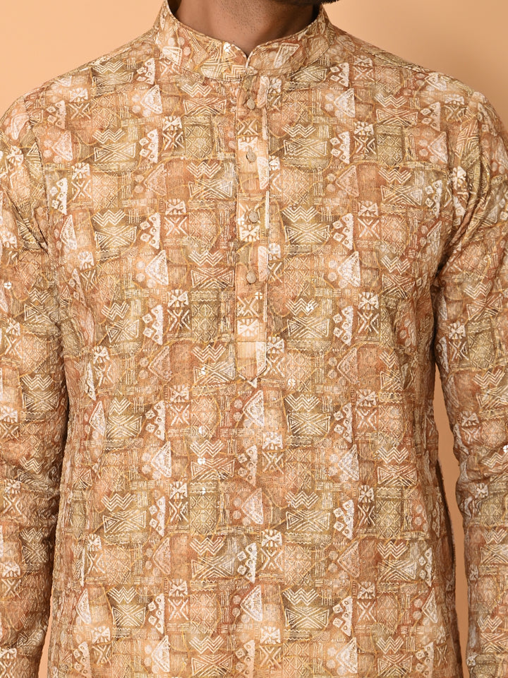 Sequence Mustard Kurta Set - KM38206-251