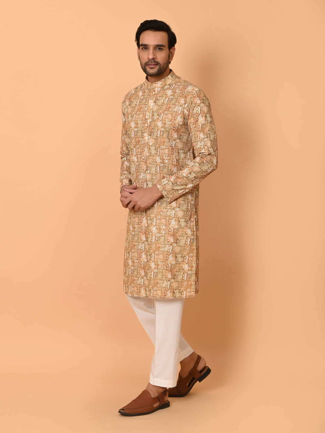 Sequence Mustard Kurta Set - KM38206-251