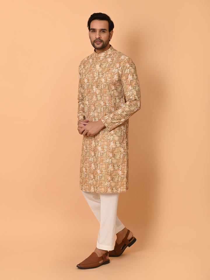 Sequence Mustard Kurta Set - KM38206-251