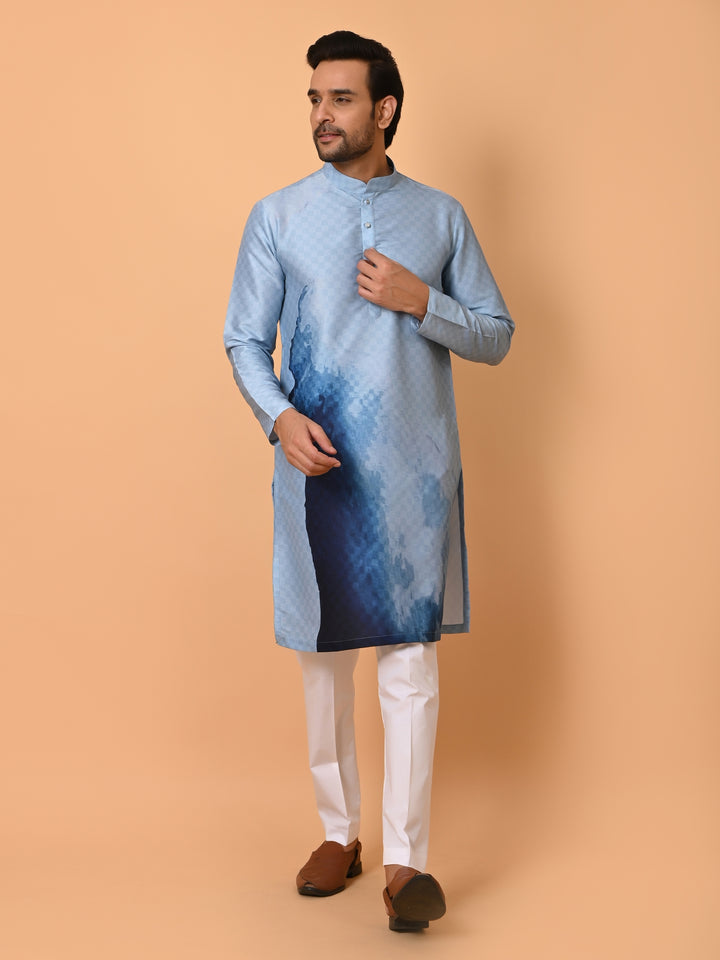 Ombre Blue Kurta Set - KM39940-19