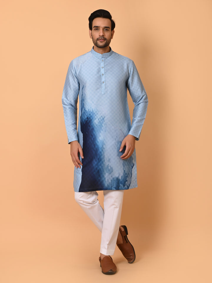 Ombre Blue Kurta Set - KM39940-19