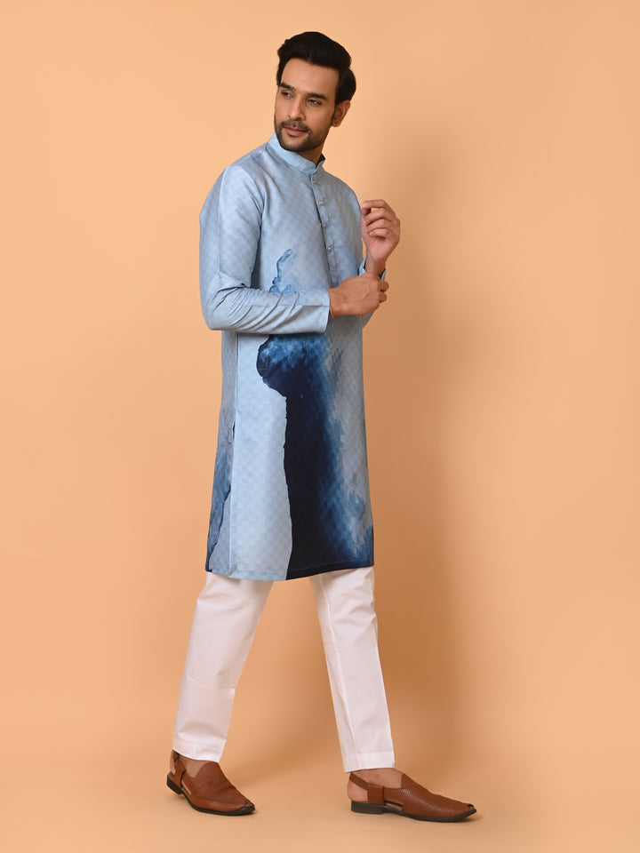Ombre Blue Kurta Set - KM39940-19
