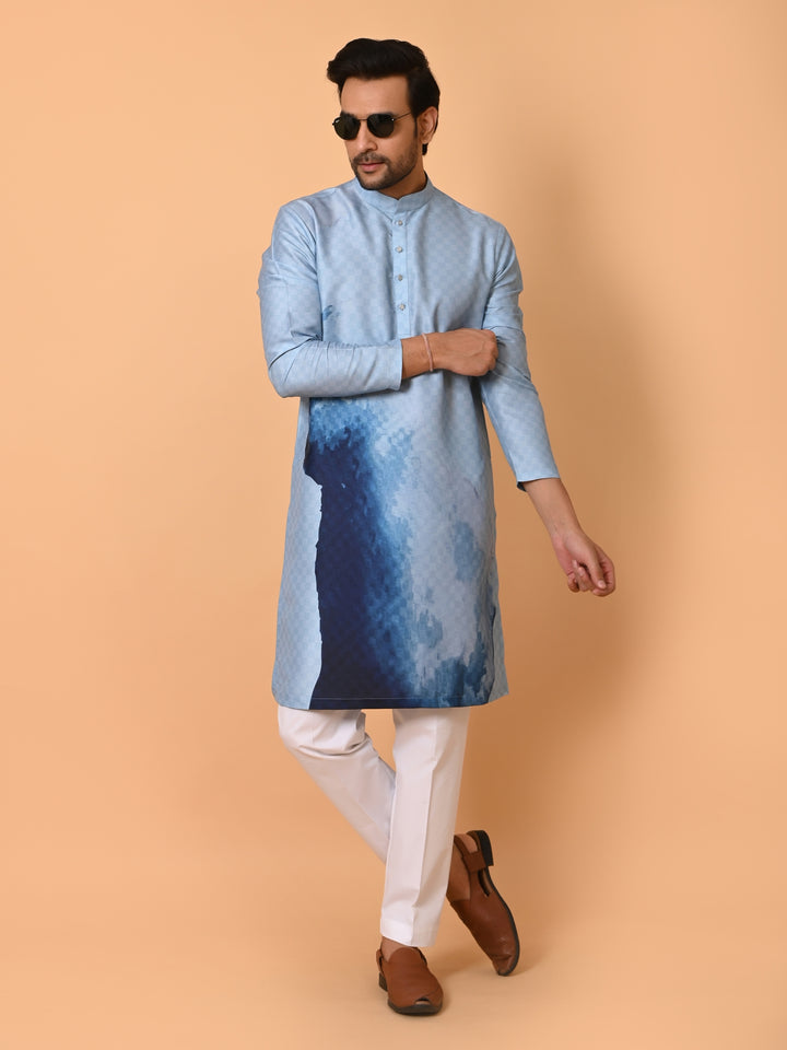 Ombre Blue Kurta Set - KM39940-19
