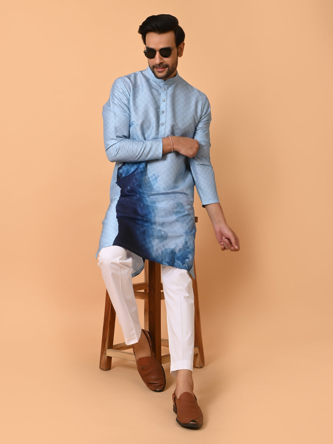 Ombre Blue Kurta Set - KM39940-19