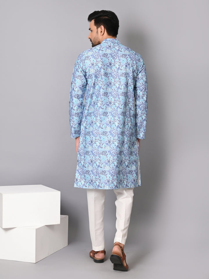 Leafs Blue Kurta Set - KM39114-23