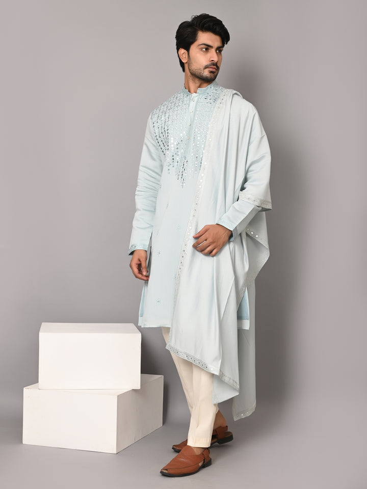 Sequence Green Kurta Set - KM40210D-21